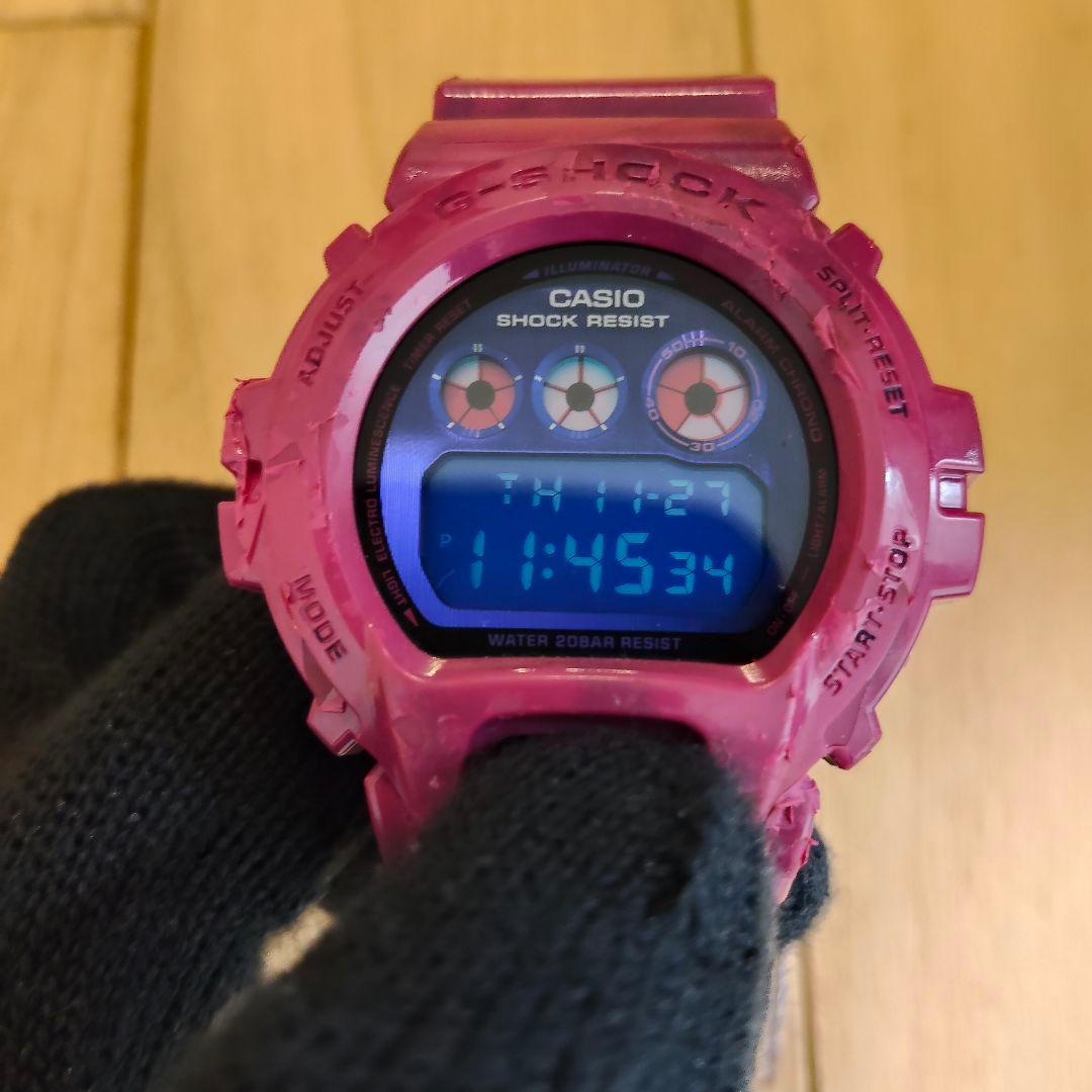 希少品　CASIO　ジーショック　dw-6900pl-4jf クレイジーカラー