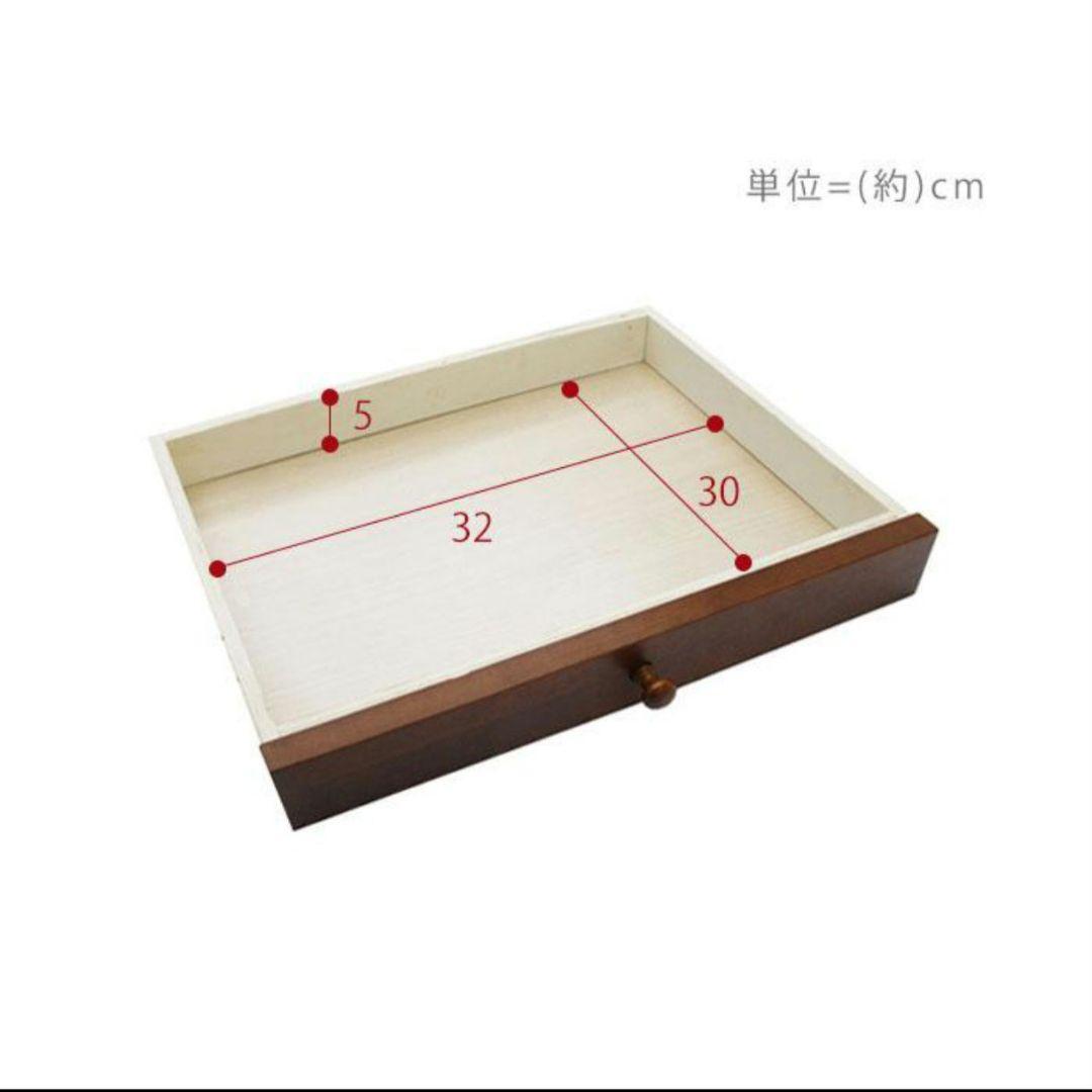 ダークブラウン デスク A4収納可　引き出し付き　作業デスク　コンパクト