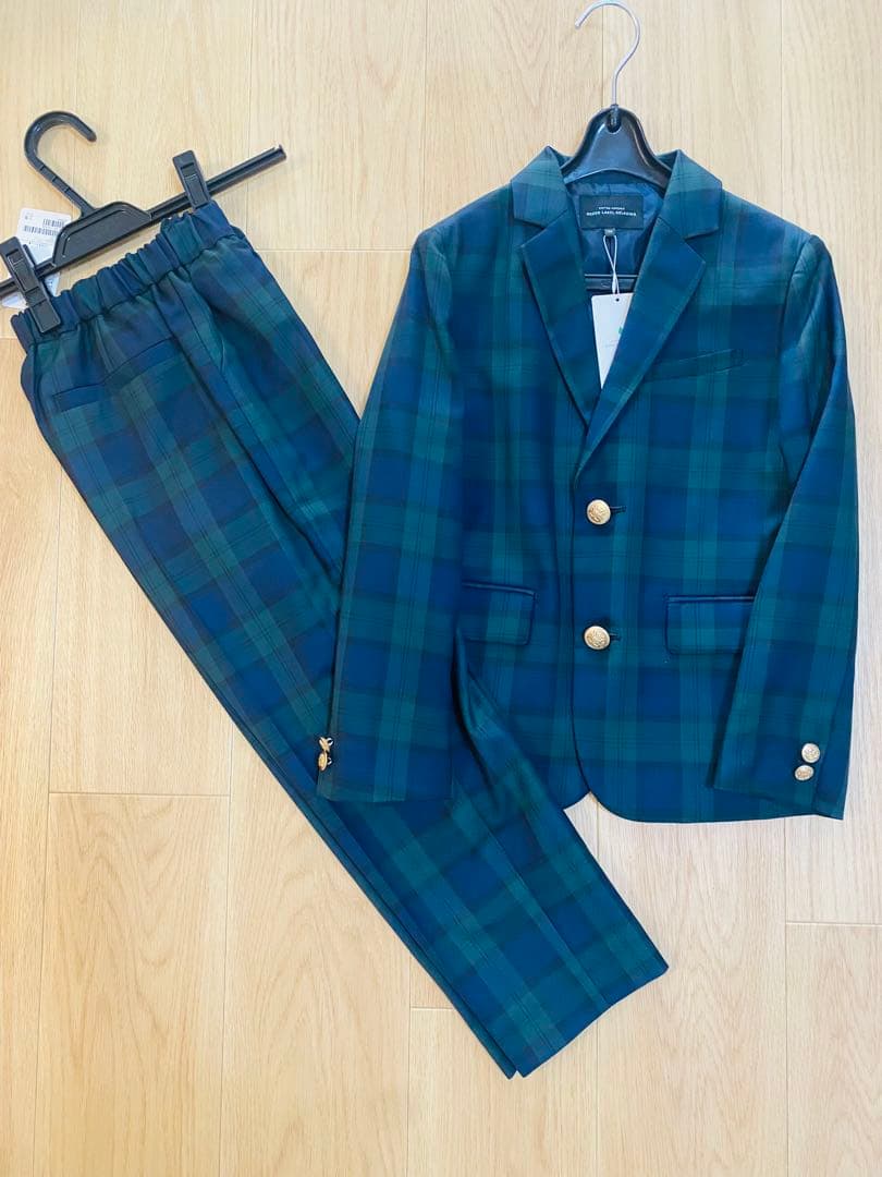 【新品未使用】タグ付き グリーンレーベルリラクシング　スーツセット130センチ