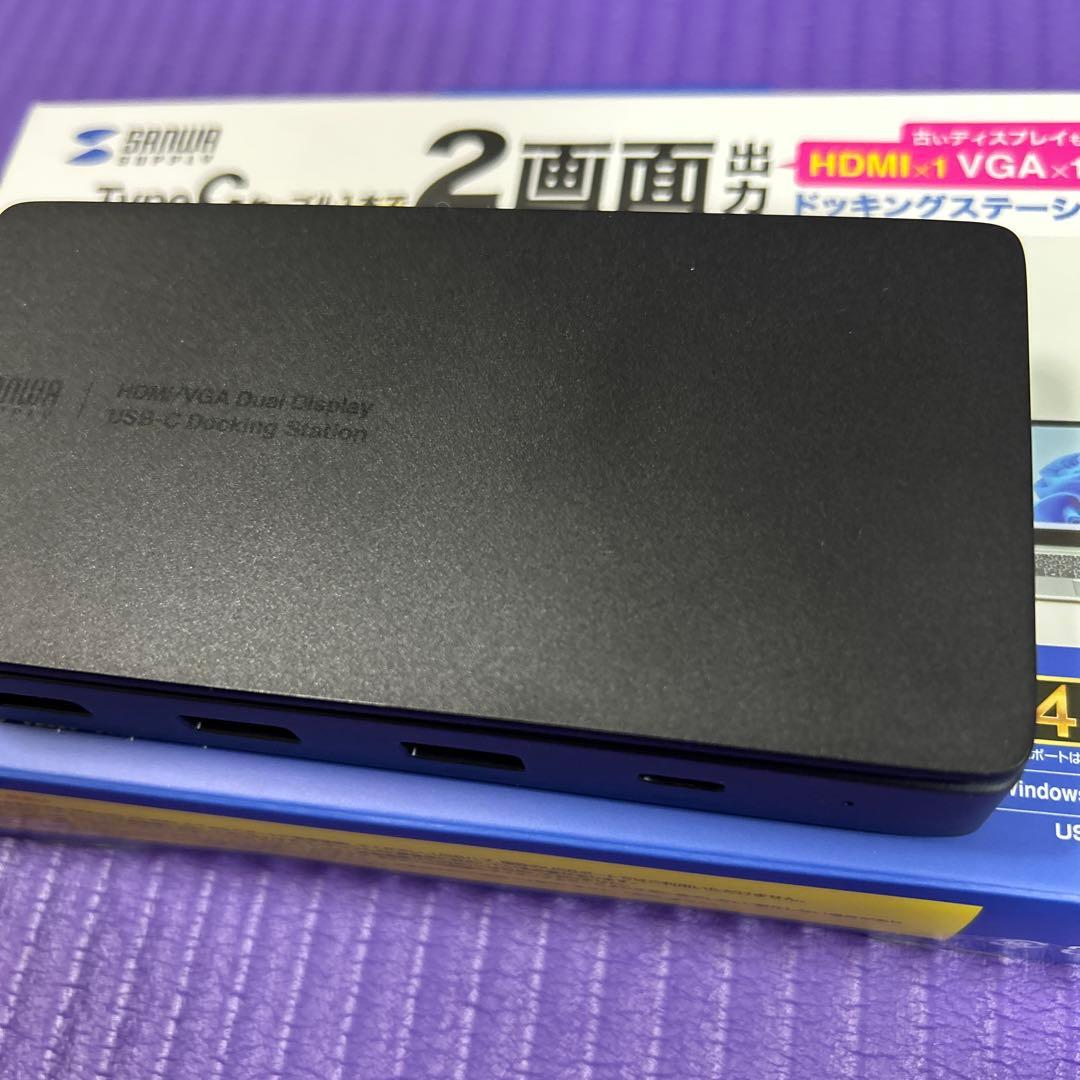 SANWA SUPPLY USB-Cドッキングステーション 4K対応