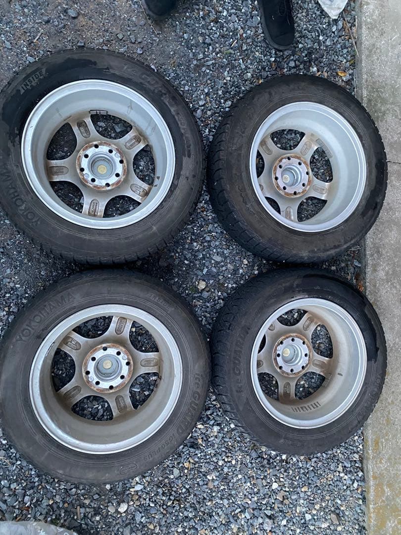 ジ*ジ様 14インチ ホイールセット スタッドレス YOKOHAMA ice G