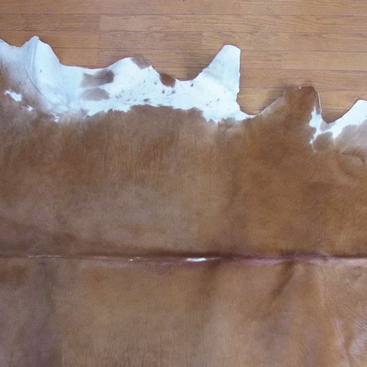 カウラグ 牛革 天然 レザー マット カーペット ラグマット