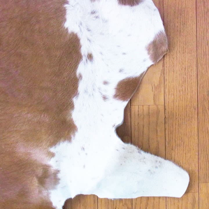 カウラグ 牛革 天然 レザー マット カーペット ラグマット