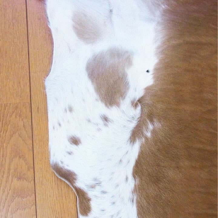 カウラグ 牛革 天然 レザー マット カーペット ラグマット