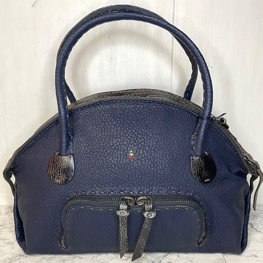 【美品】エンリーベグリン HENRY BEGUELIN レザー ショルダーバッグ