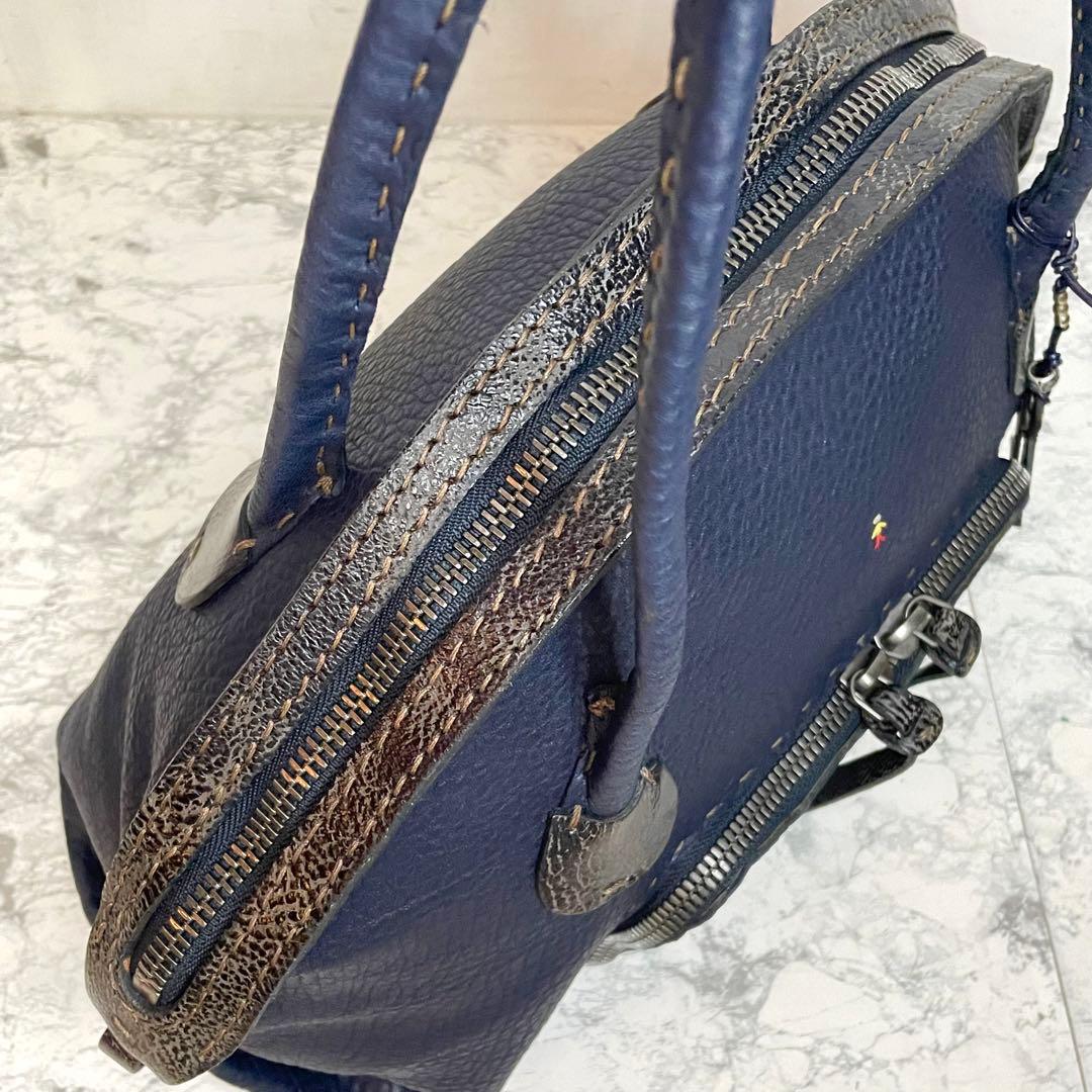 【美品】エンリーベグリン HENRY BEGUELIN レザー ショルダーバッグ