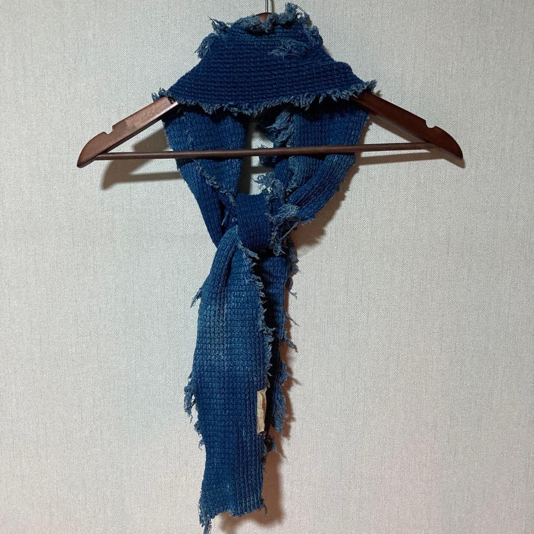 希少 70s usa コットンストール インディゴ ロサンゼルス製 ビンテージ