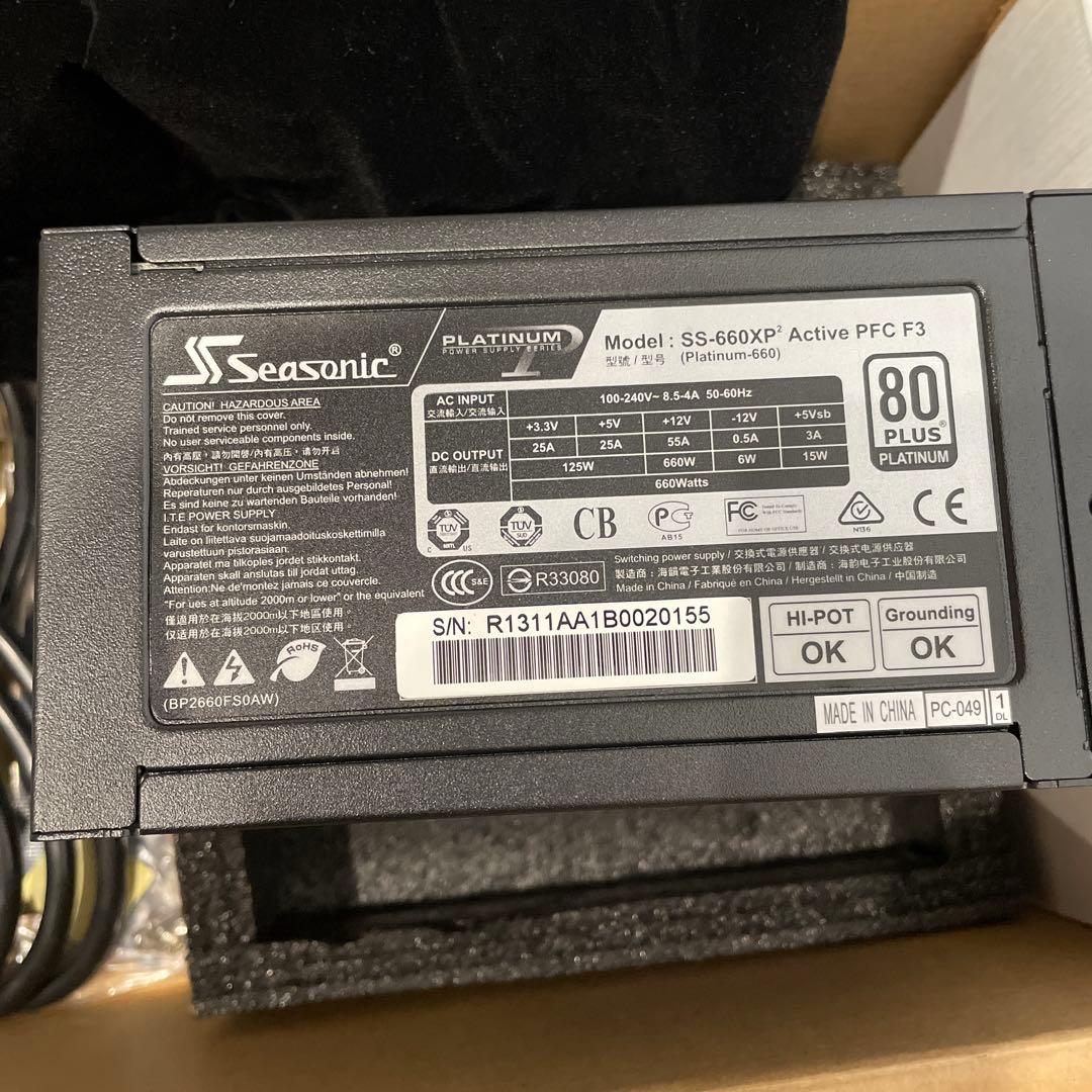 Seasonic PLATINUM 660W 電源ユニット SS-660XP2