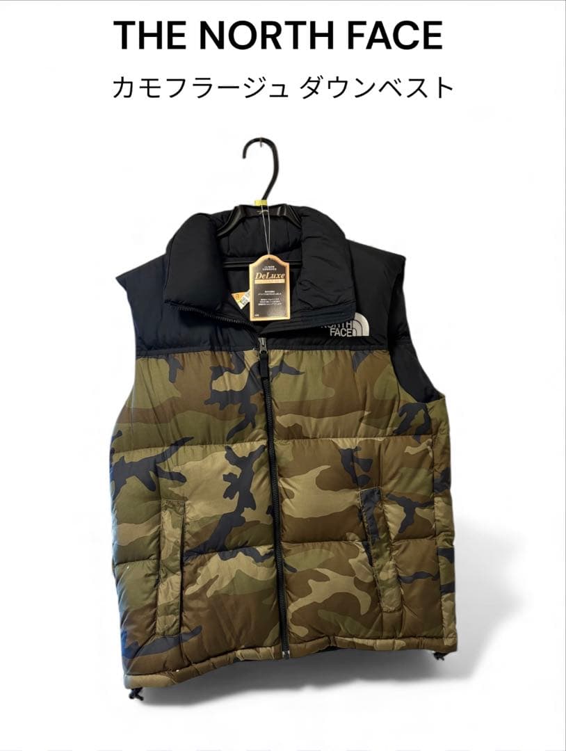 美品！THE NORTH FACE カモフラージュ ダウンベスト L