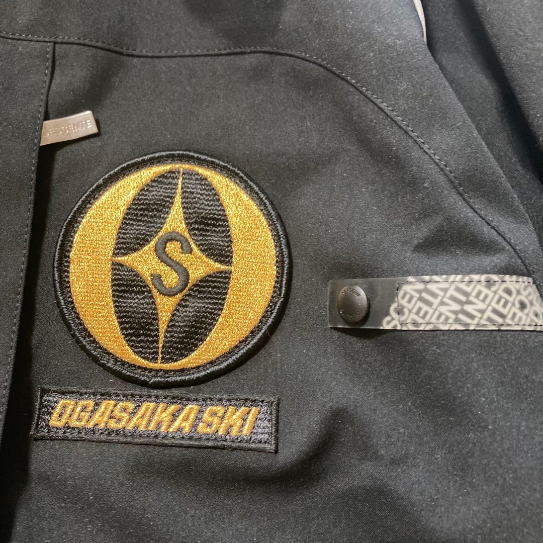 【月優】オガサカスキー デサント　ポンチョ ロングコート 黒 XO