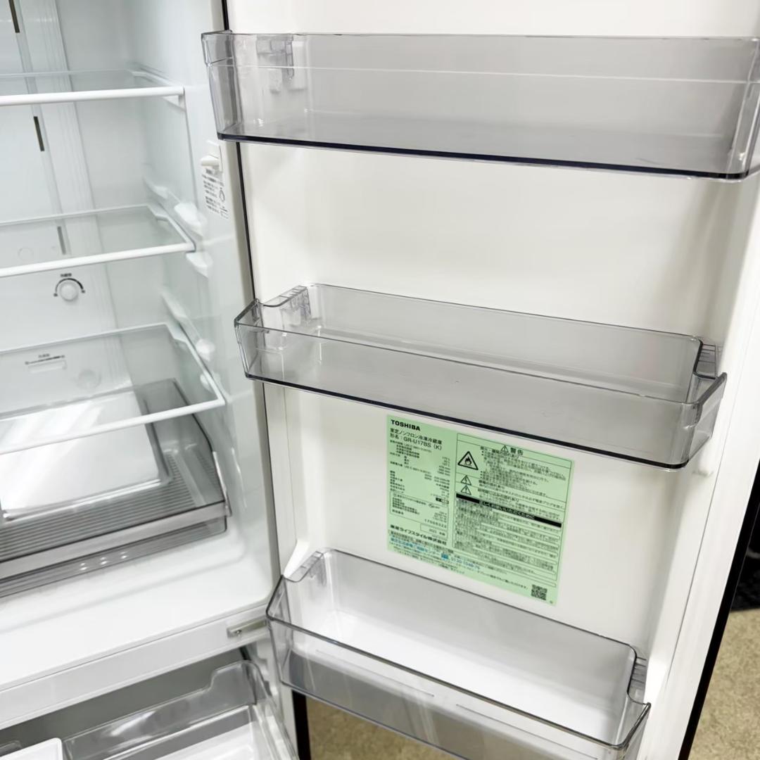 TOSHIBA 冷蔵庫 小型 一人暮らし 170L 2023年製 KR0102