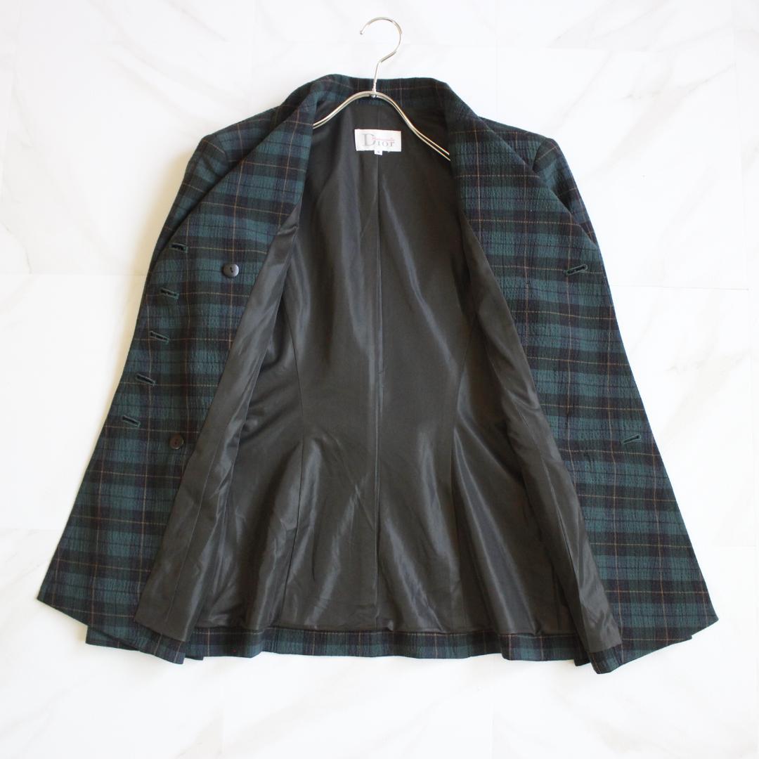 【極美品】Christian Dior シアサッカーナポレオンジャケット M