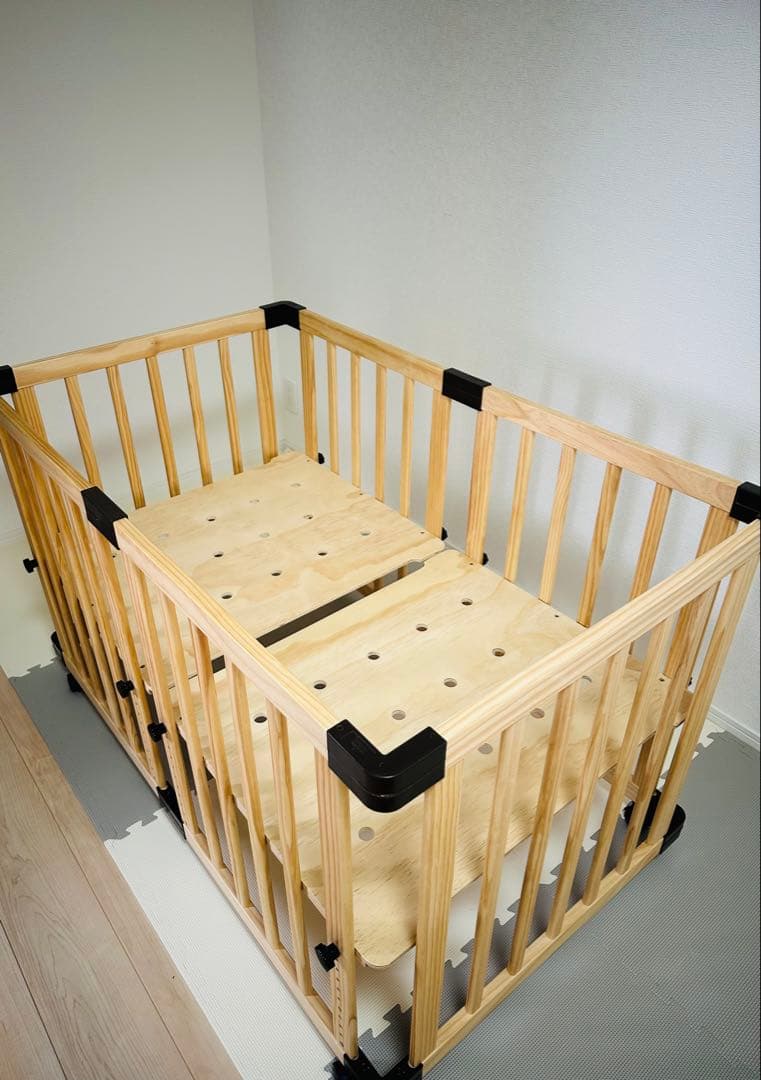 【美品★感染症対策◎】ベビーベッド　RiZKiZ 120×70のベビー布団◎