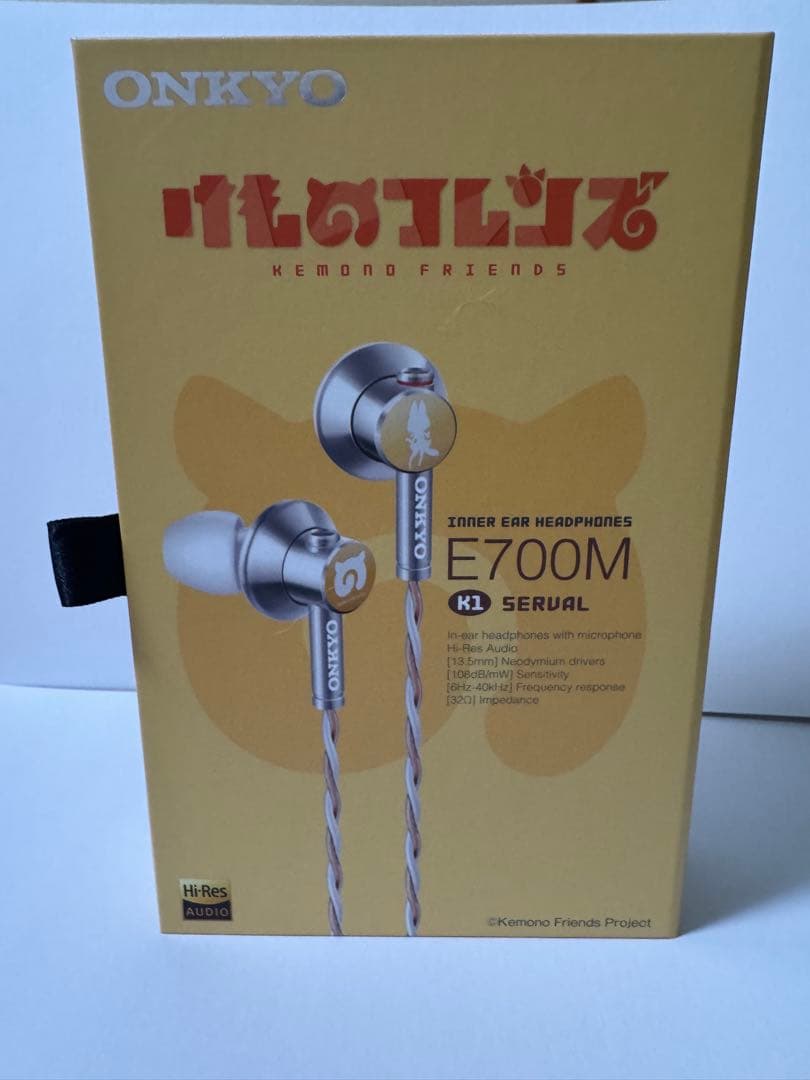 【最短当日匿名発送】ONKYO E700M イヤホン けものフレンズコラボ K1