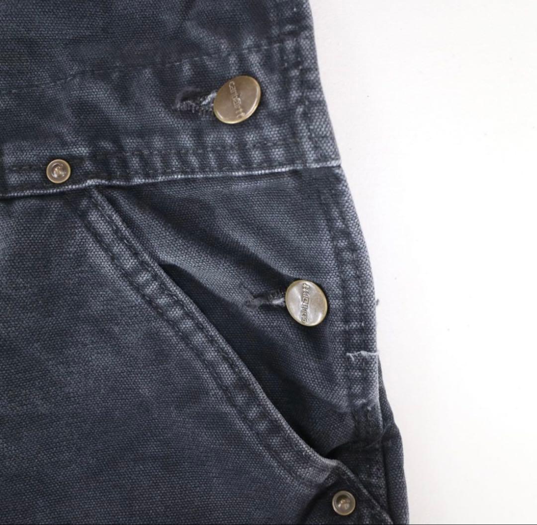 Carhartt カーハートオーバーオールワークウェア ダック地 黒ブラック