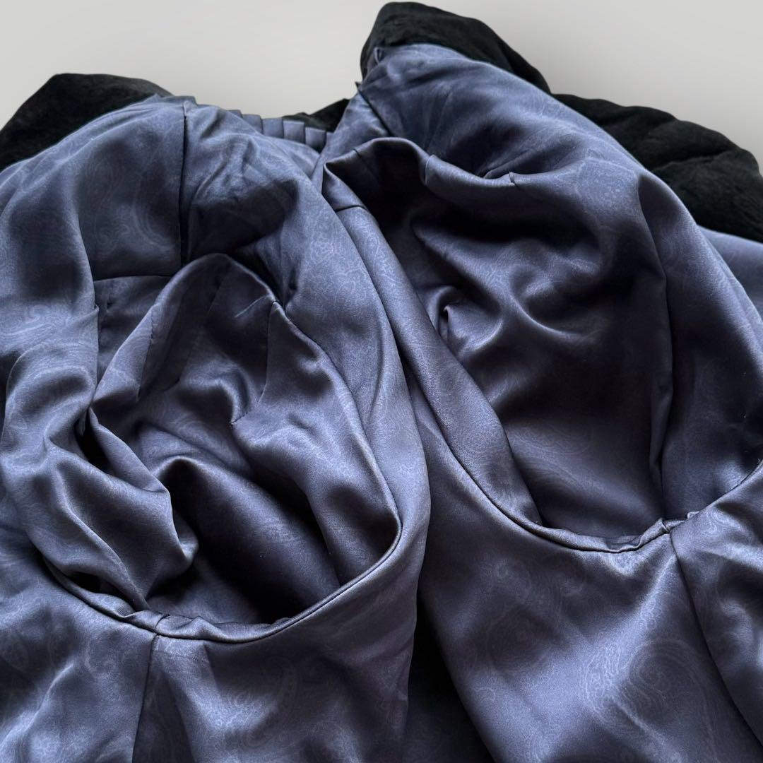 本毛皮☆EMBA シェアードミンク ファーコート ロールアップ 裾周り175㎝