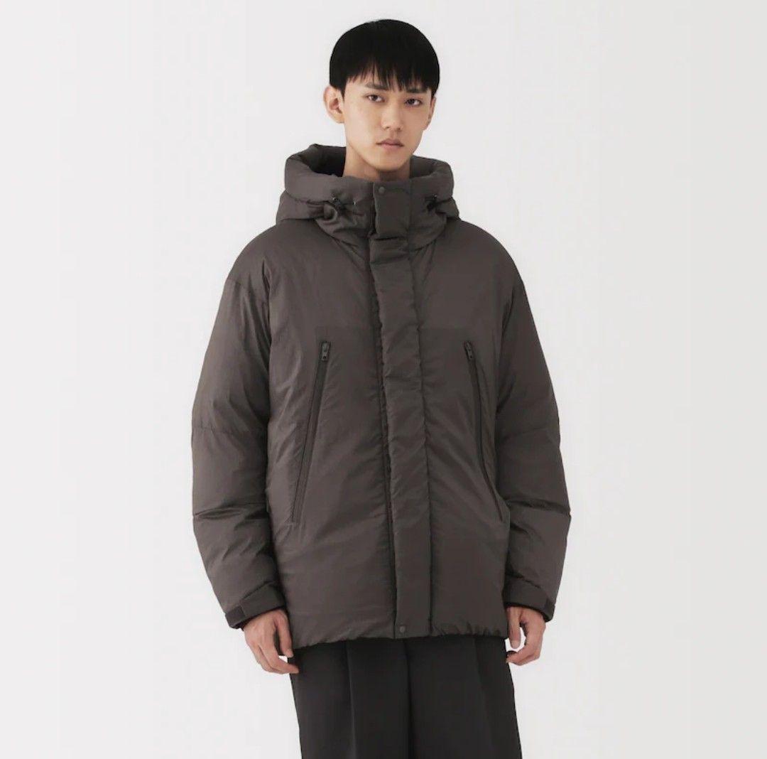 無地ラボ 紳士ダウンジャケット Lサイズ ダークモカブラウン