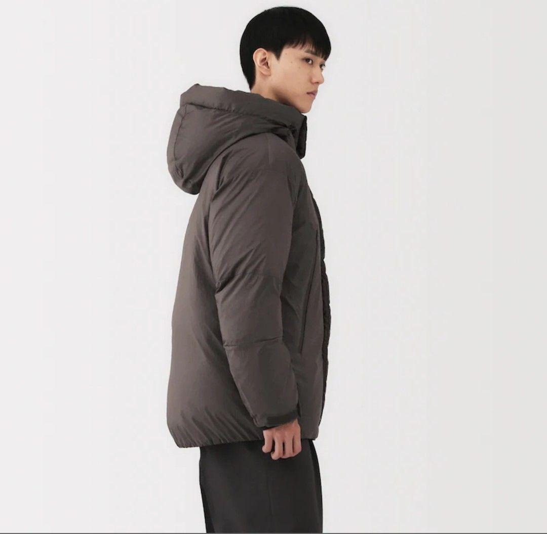 無地ラボ 紳士ダウンジャケット Lサイズ ダークモカブラウン