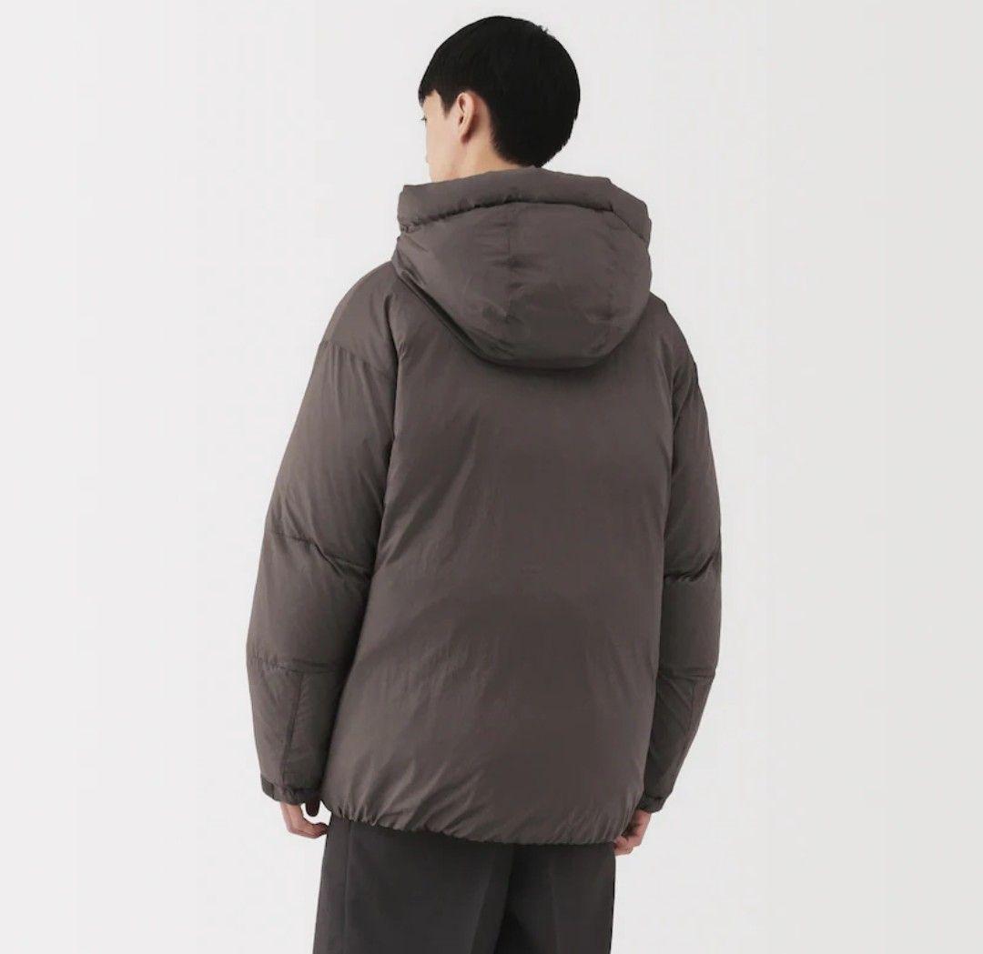 無地ラボ 紳士ダウンジャケット Lサイズ ダークモカブラウン