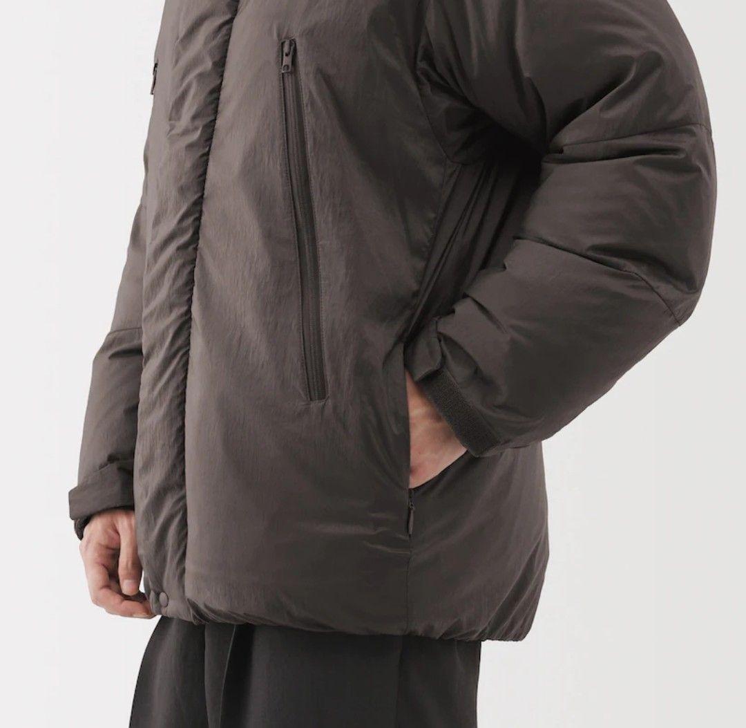 無地ラボ 紳士ダウンジャケット Lサイズ ダークモカブラウン