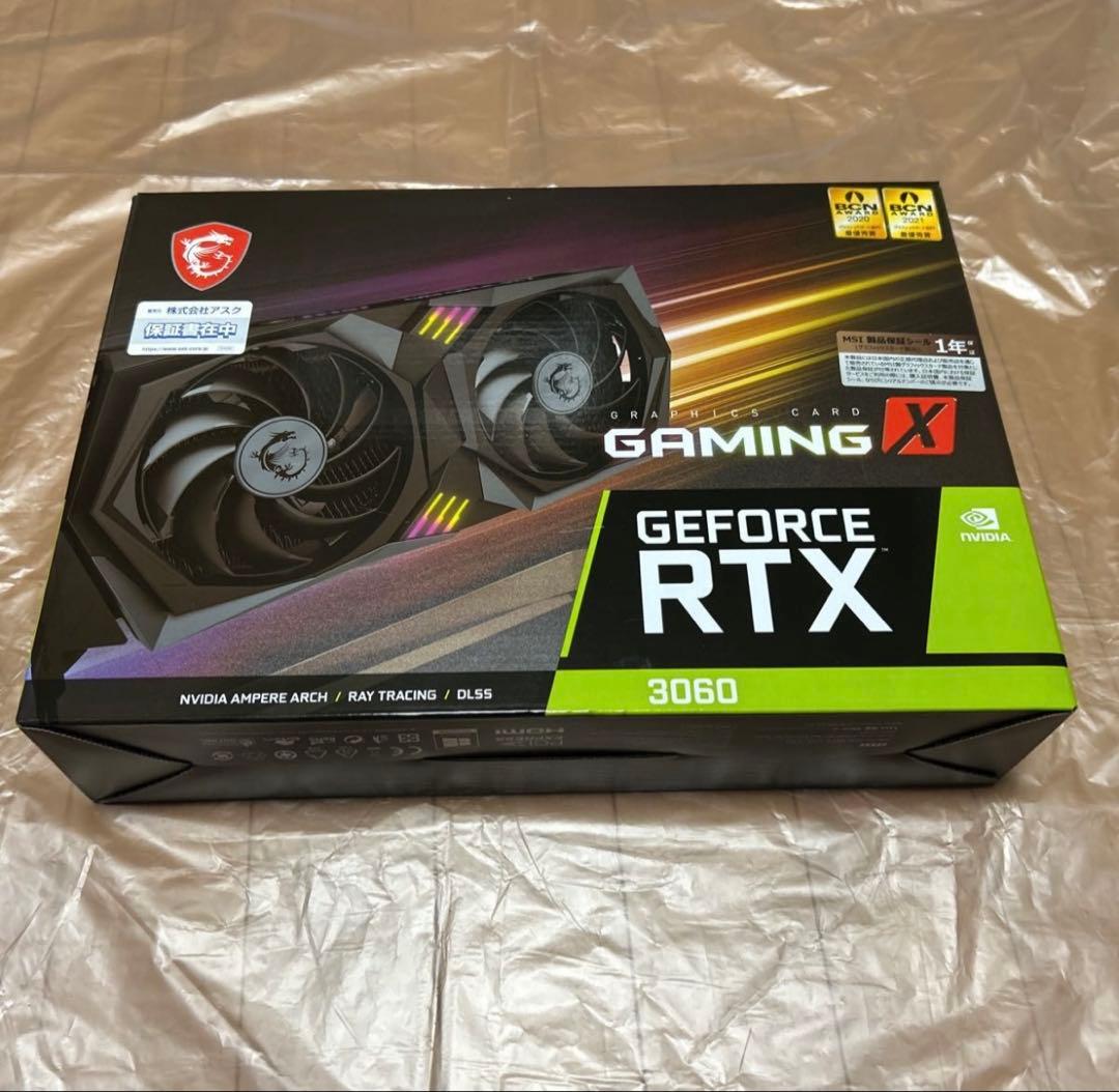 グラフィックボード・グラボ・ビデオカード MSI GeForce RTX 3060 GAMING X 12G