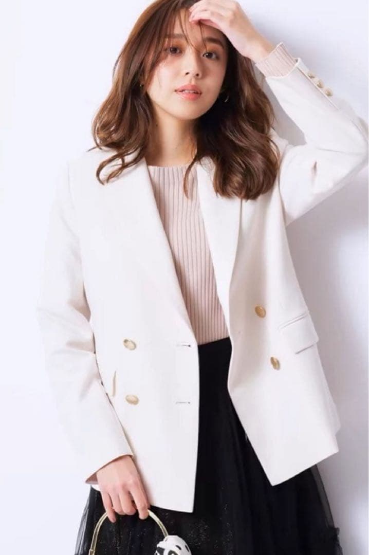 Xmas限定価格　新品未使用　ジャスグリッティー　ジャケット　白　S