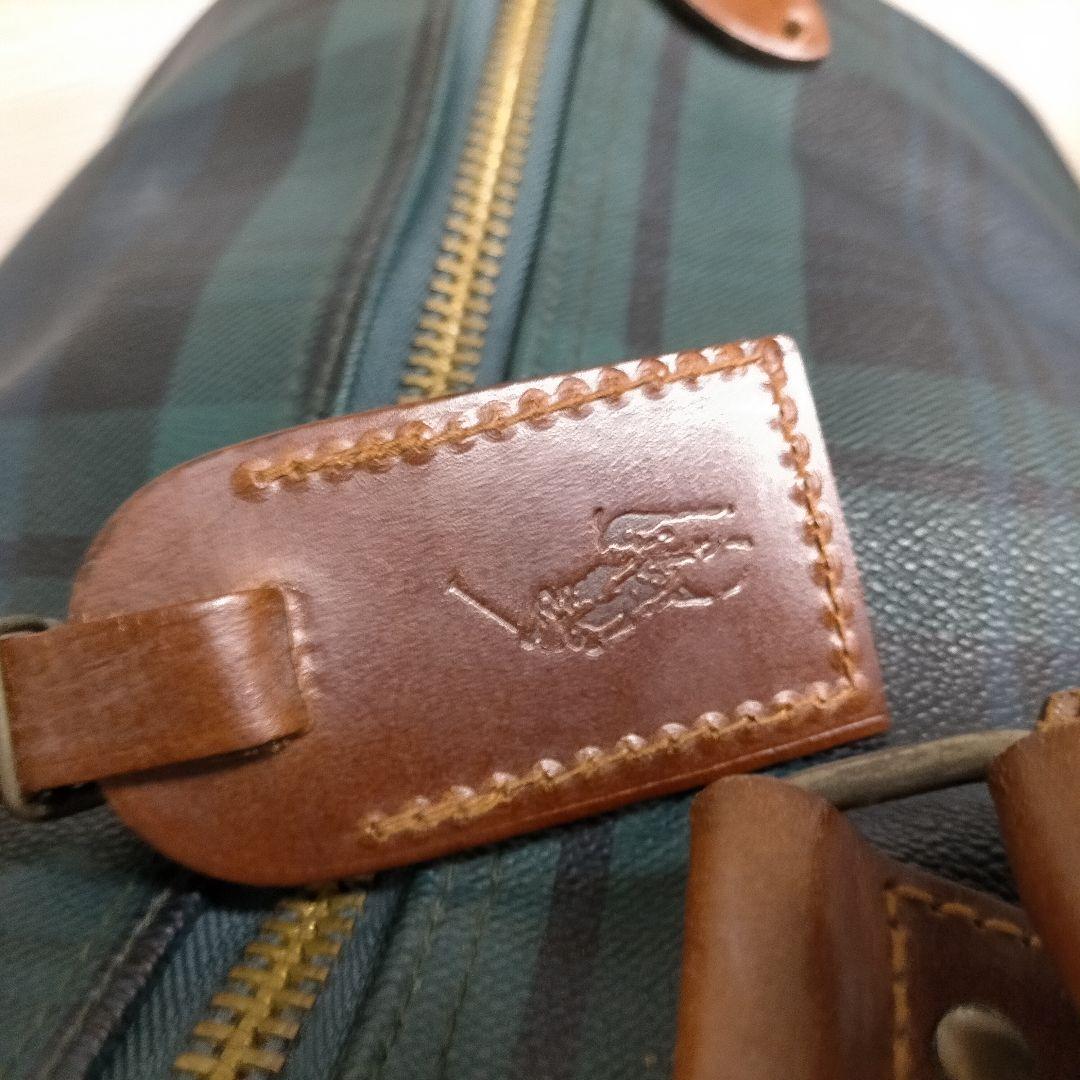 けん希少ポロラルフローレン ボストンバッグ　2way PVC レザー大容量