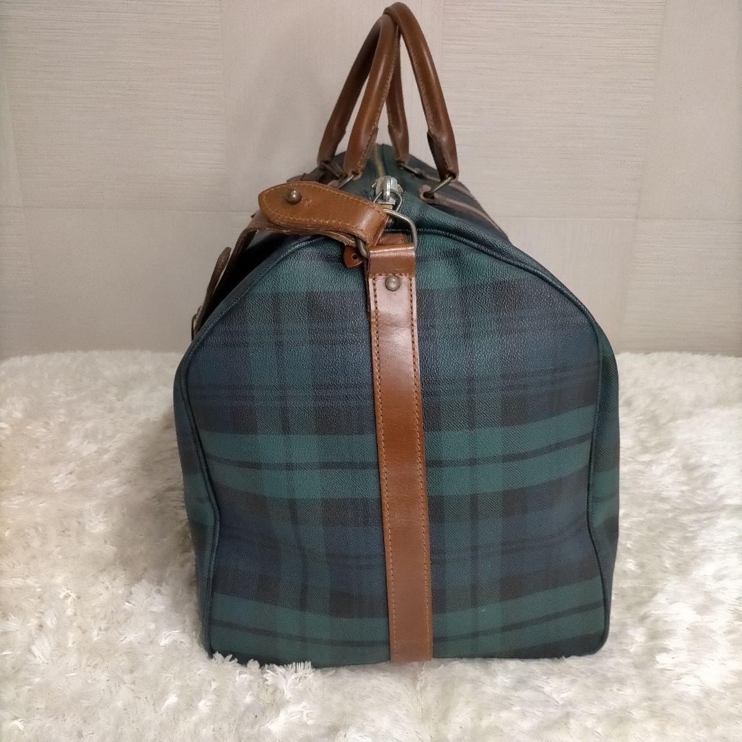 けん希少ポロラルフローレン ボストンバッグ　2way PVC レザー大容量