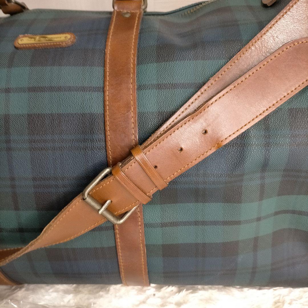 けん希少ポロラルフローレン ボストンバッグ　2way PVC レザー大容量