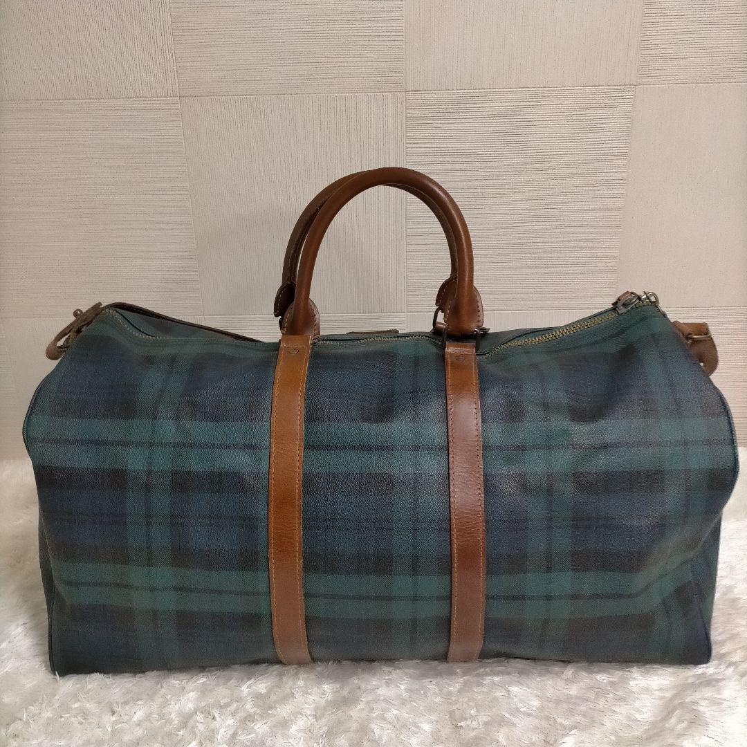 けん希少ポロラルフローレン ボストンバッグ　2way PVC レザー大容量