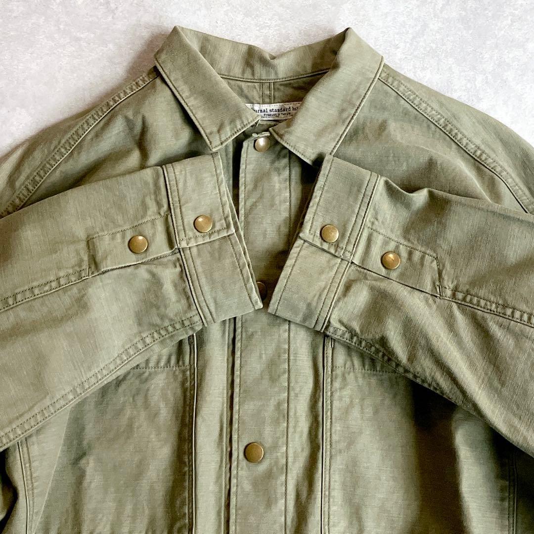 美品 ジャーナルスタンダードluxe バックサテンミリタリーブルゾン ジャケット