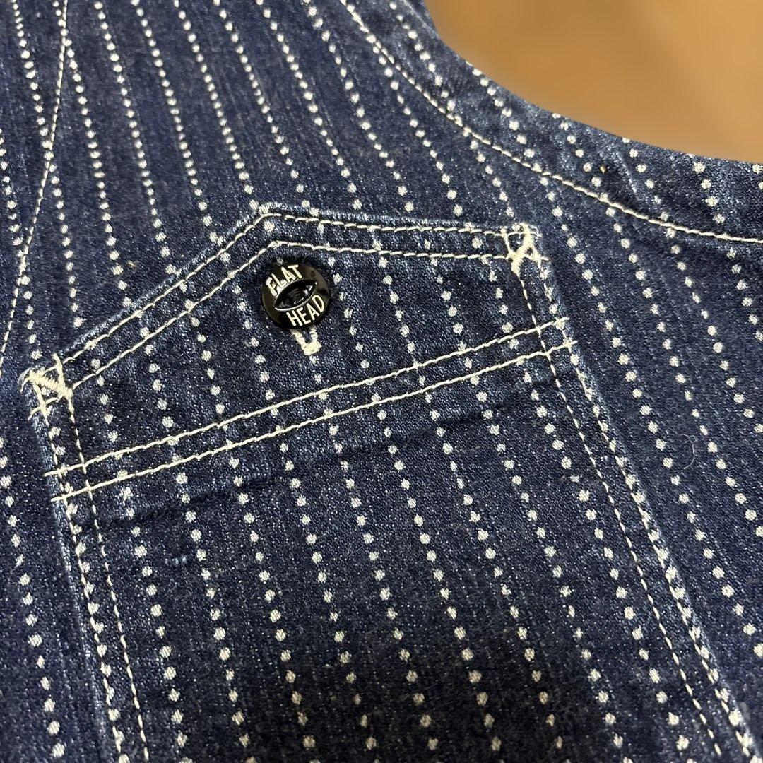 FLATHEAD ウォバッシュストライプデニムベスト