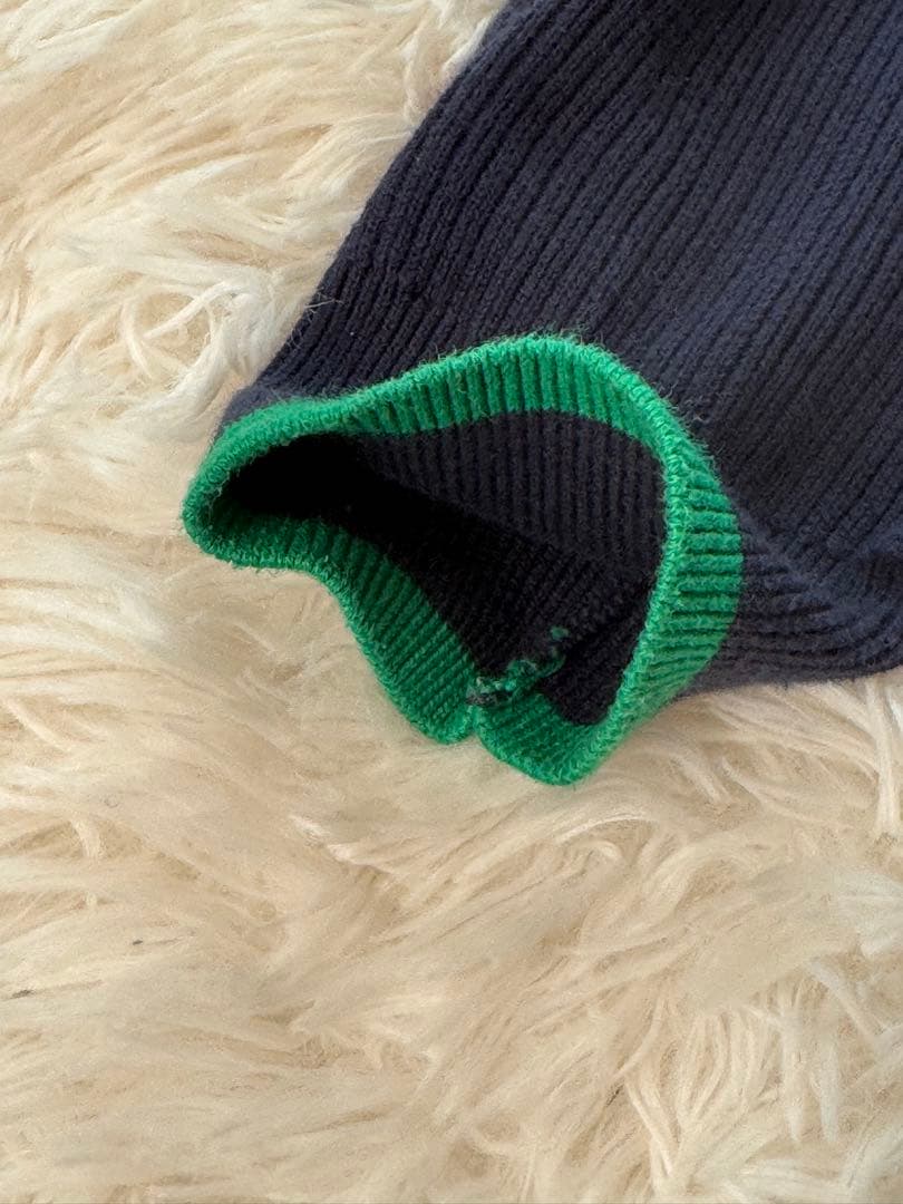 美品RLXラルフローレンニットゴルフウール クォータージップ プルオーバー M