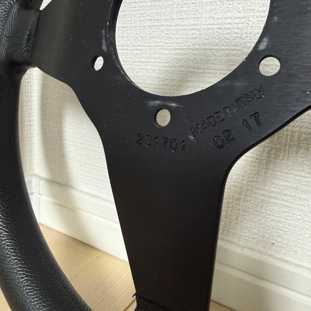 スパルコ ステアリング R345 ブラックレザー　350mm ディッシュ63mm