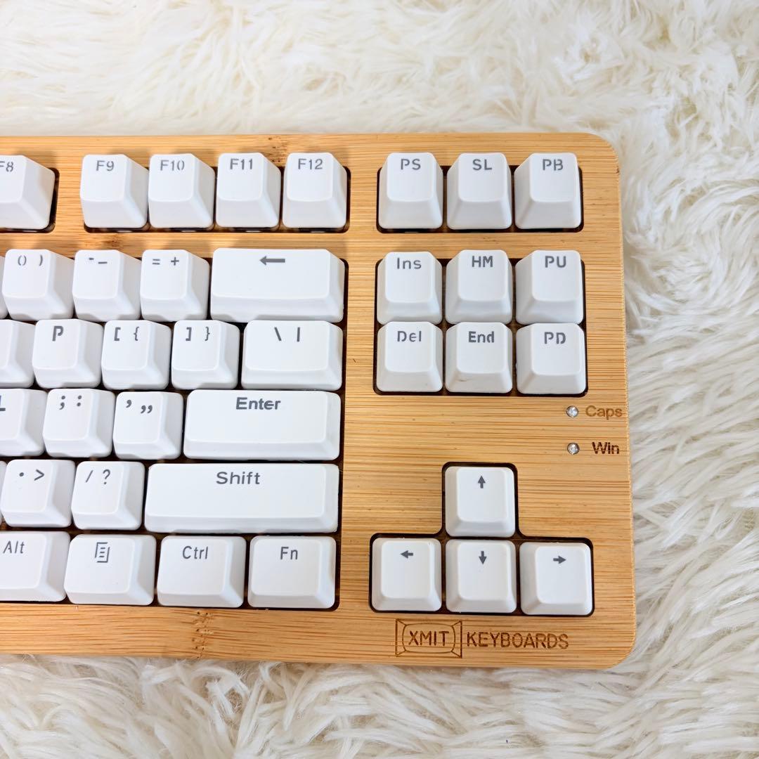 xmit keyboard 木製　ホワイト　美品