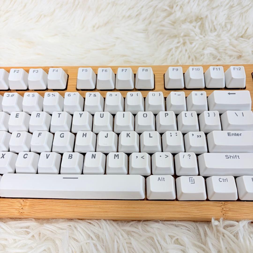 xmit keyboard 木製　ホワイト　美品