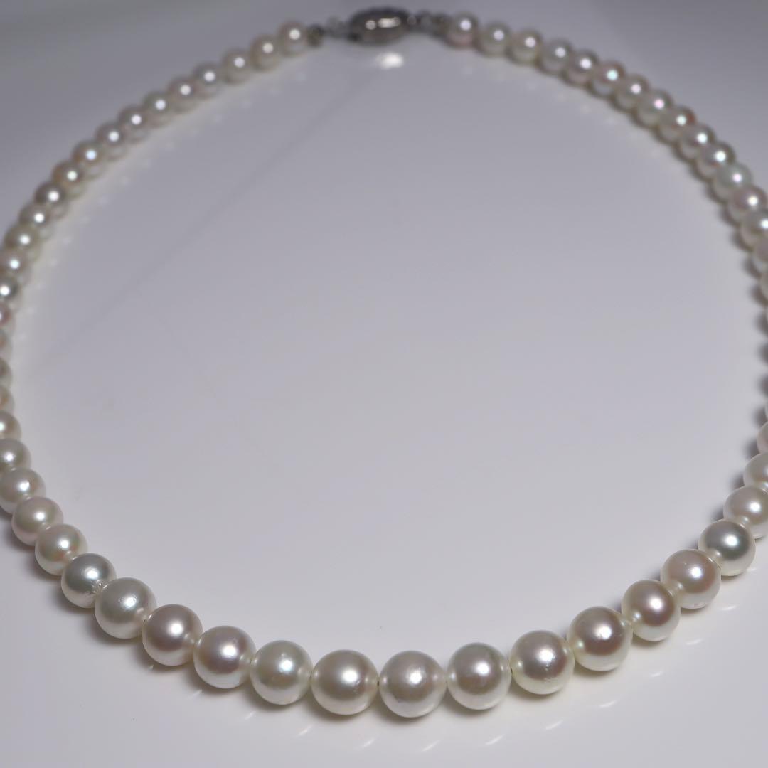 あこや真珠 ネックレス あこやパール ネックレス 一連パールネックレス ホワイト