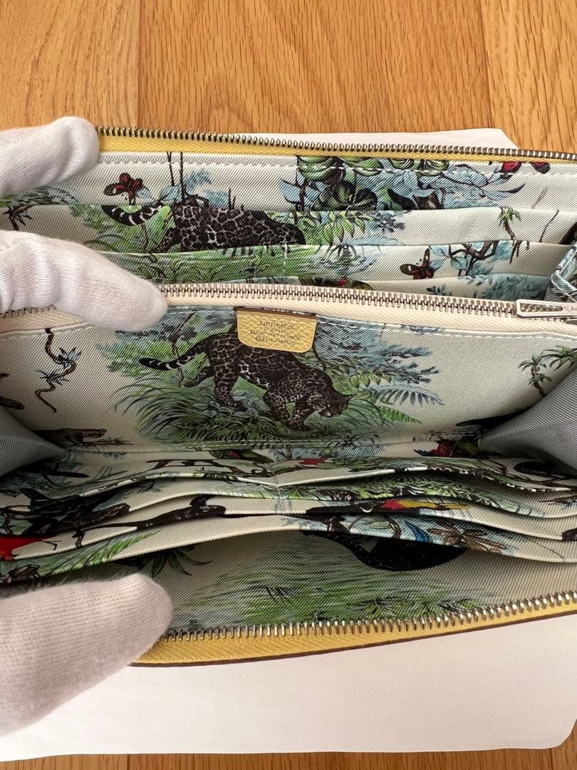 新品未使用　HERMES エルメス　アザップ　シルクイン　ロング　イエロー