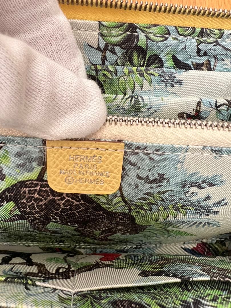 新品未使用　HERMES エルメス　アザップ　シルクイン　ロング　イエロー