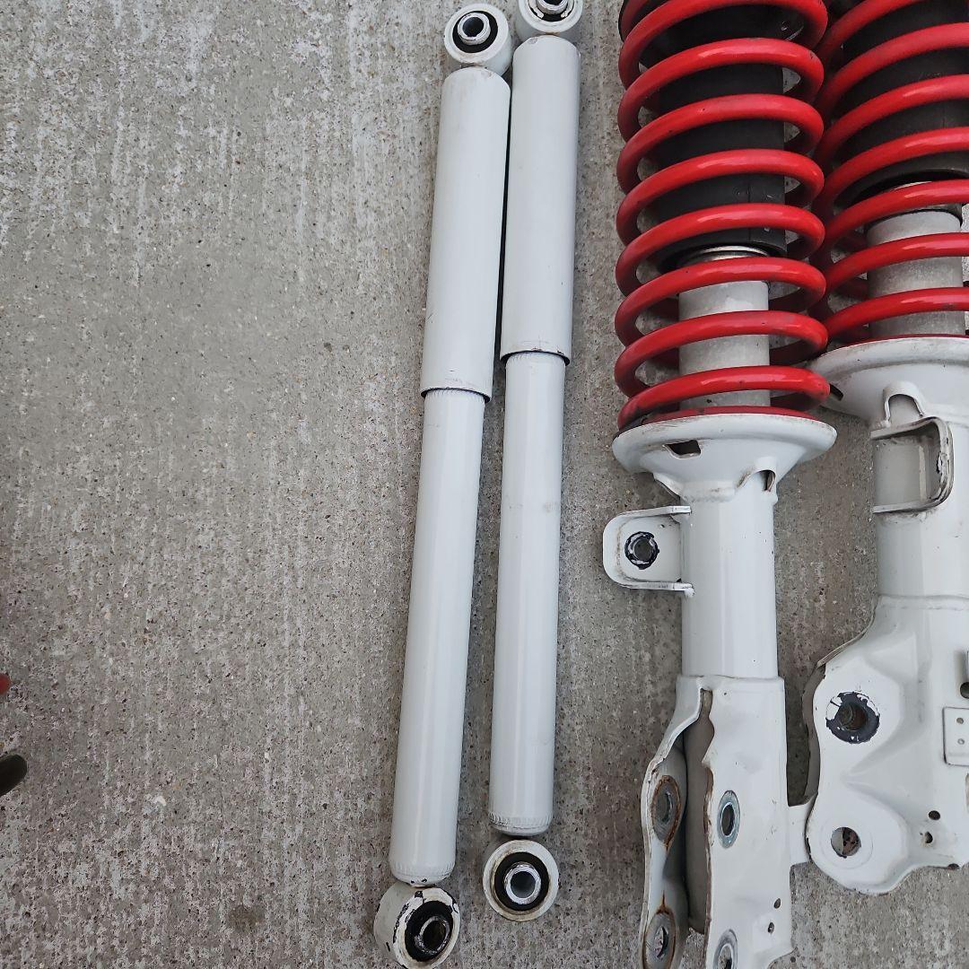 三浦 ハスラー　ハイリフトサスペンションキット 赤 4点セット