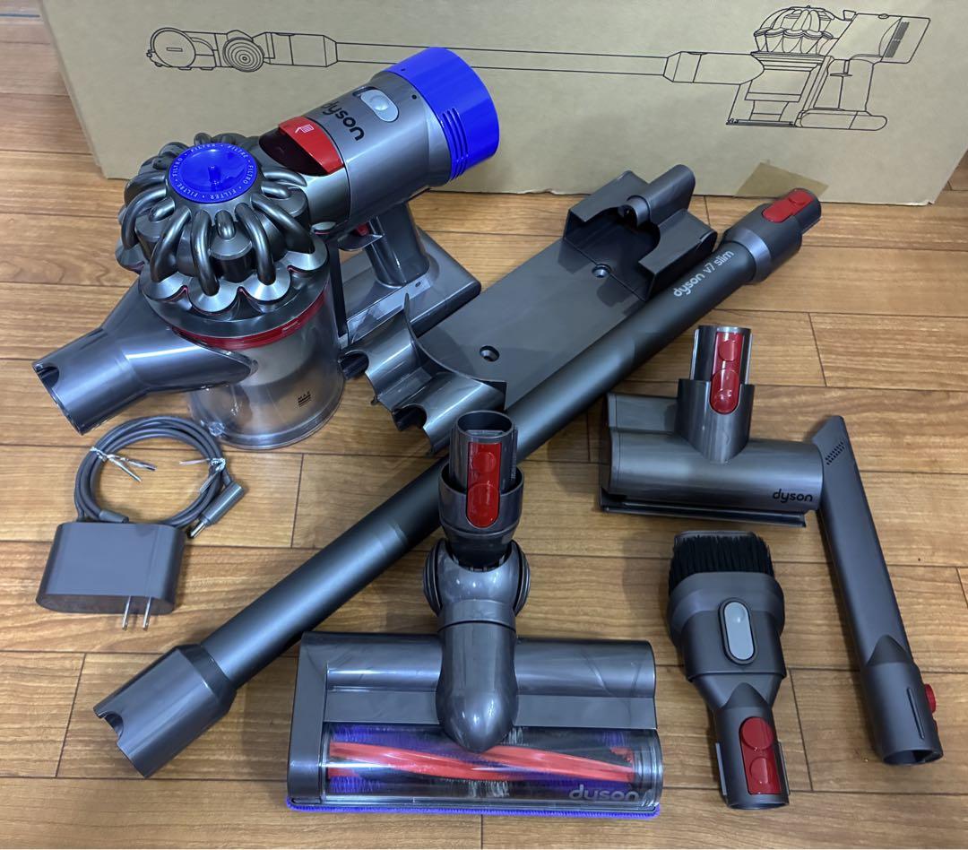 【美品】ダイソン dyson V7 slim 作動良好　洗浄除菌済み