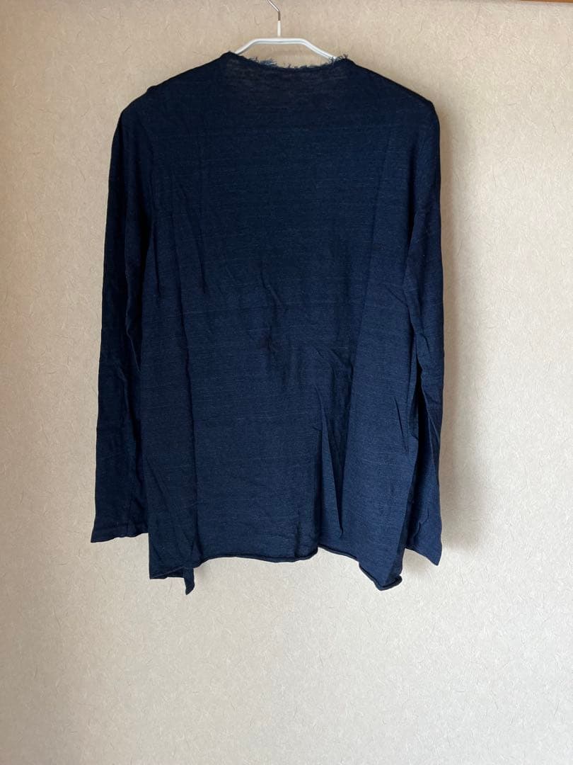 45RPM インディゴブルー　シャツ　ブラウス