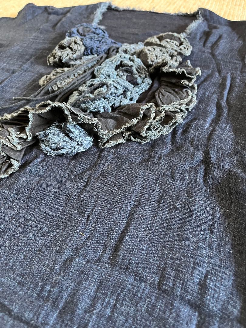 45RPM インディゴブルー　シャツ　ブラウス