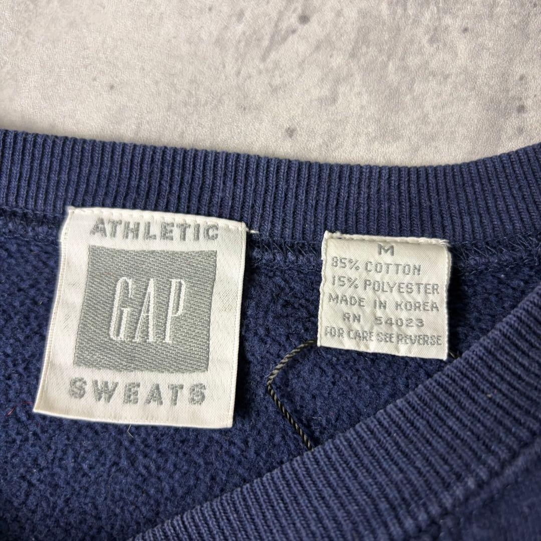 90s 韓国製 OLD GAP オールドギャップ ブランク 無地 スウェット 紺