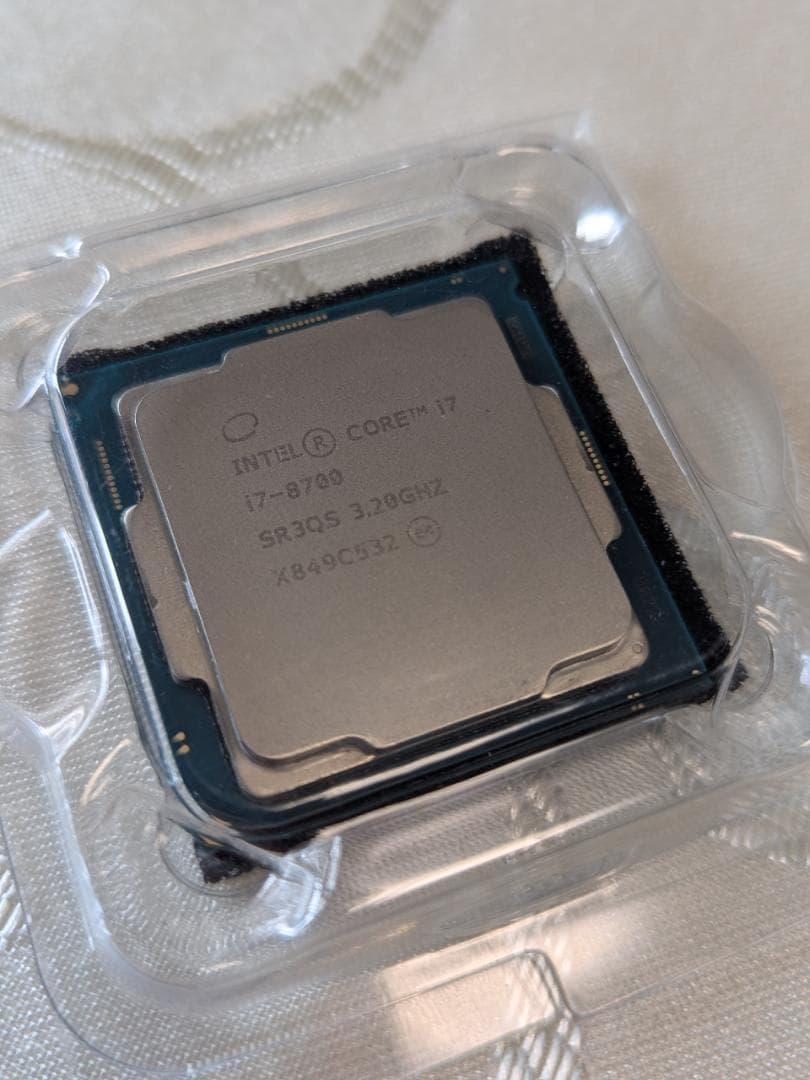 intel Core i7-8700 プロセッサー 動作品