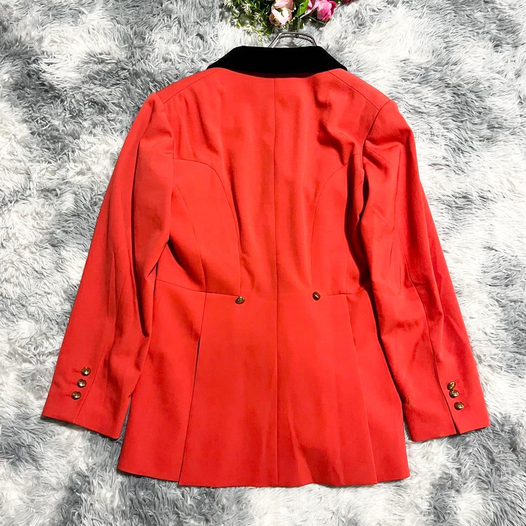 HERMES エルメスカラー　レディース　テーラードジャケット　金ボタン　42