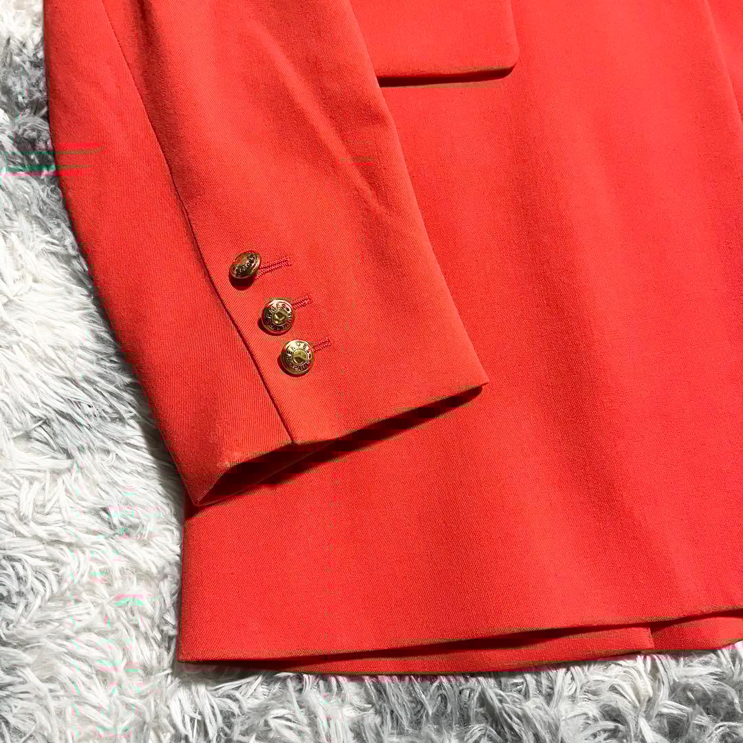 HERMES エルメスカラー　レディース　テーラードジャケット　金ボタン　42