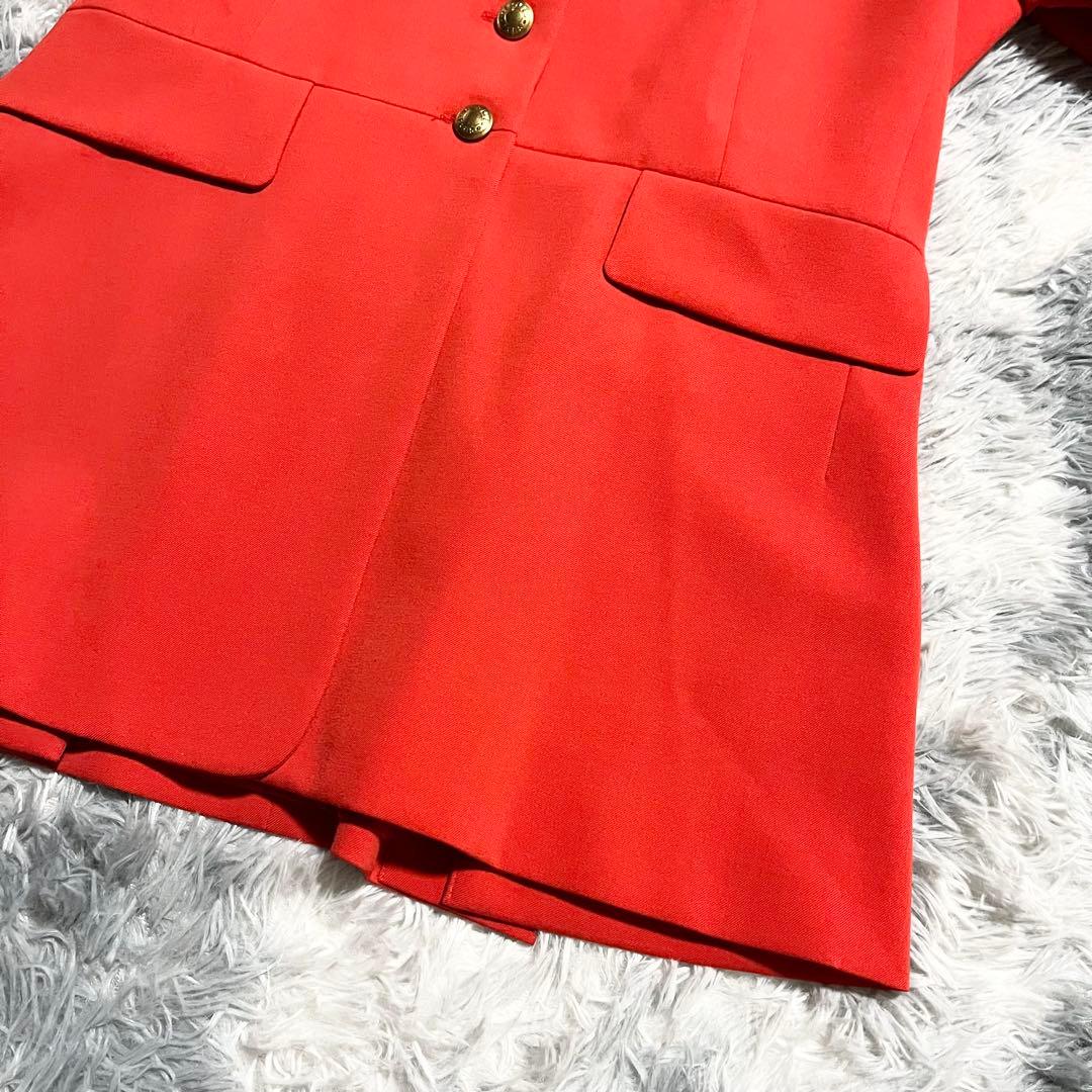 HERMES エルメスカラー　レディース　テーラードジャケット　金ボタン　42