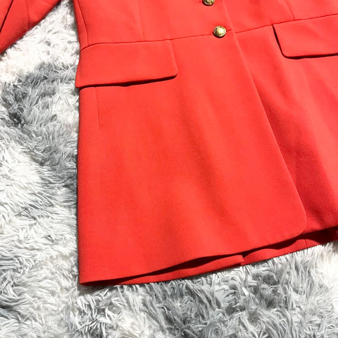 HERMES エルメスカラー　レディース　テーラードジャケット　金ボタン　42