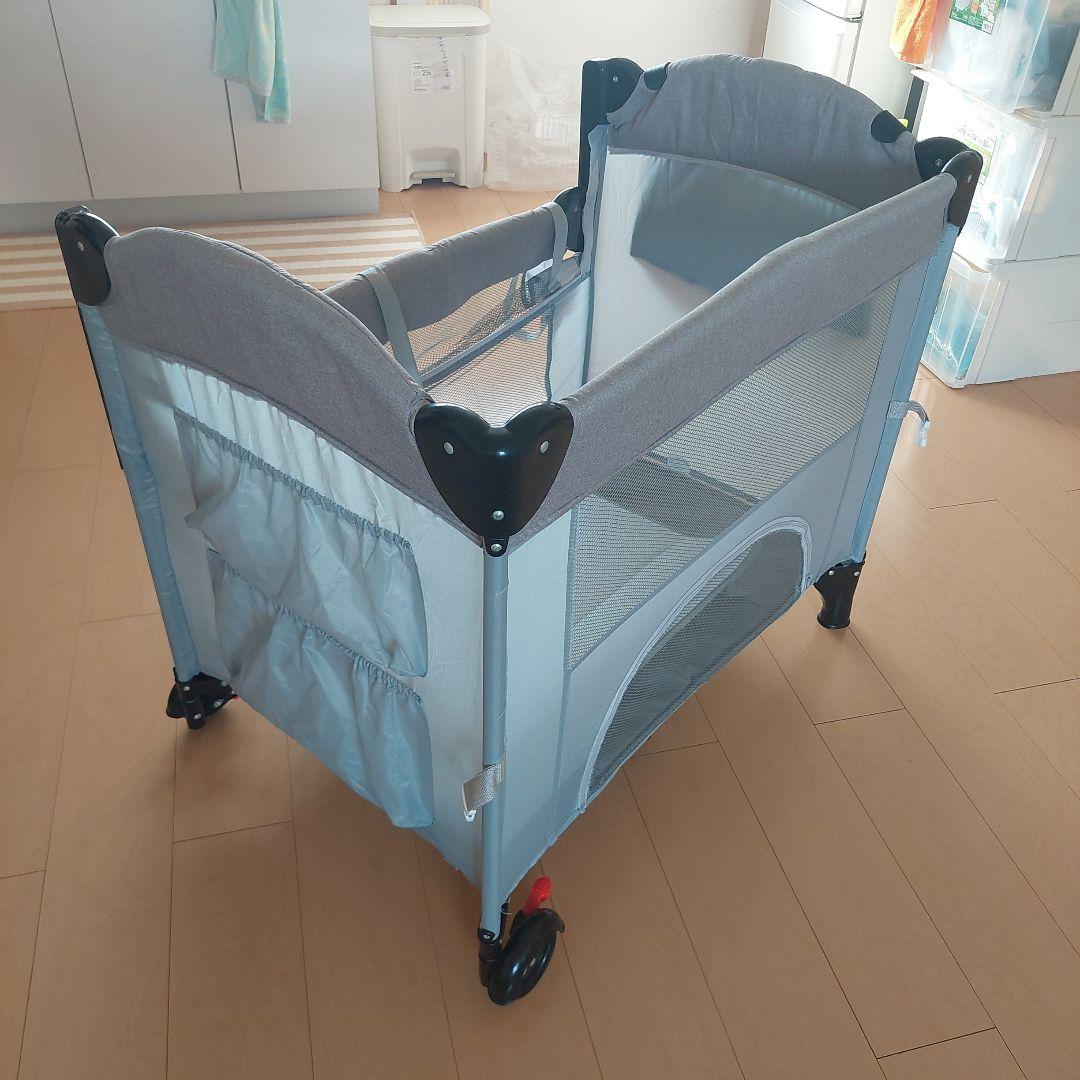 『kennkari』折りたたみ　ベビーベッド　ベビーサークル